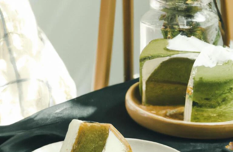 贅沢なティータイムを抹茶味シフォンケーキで